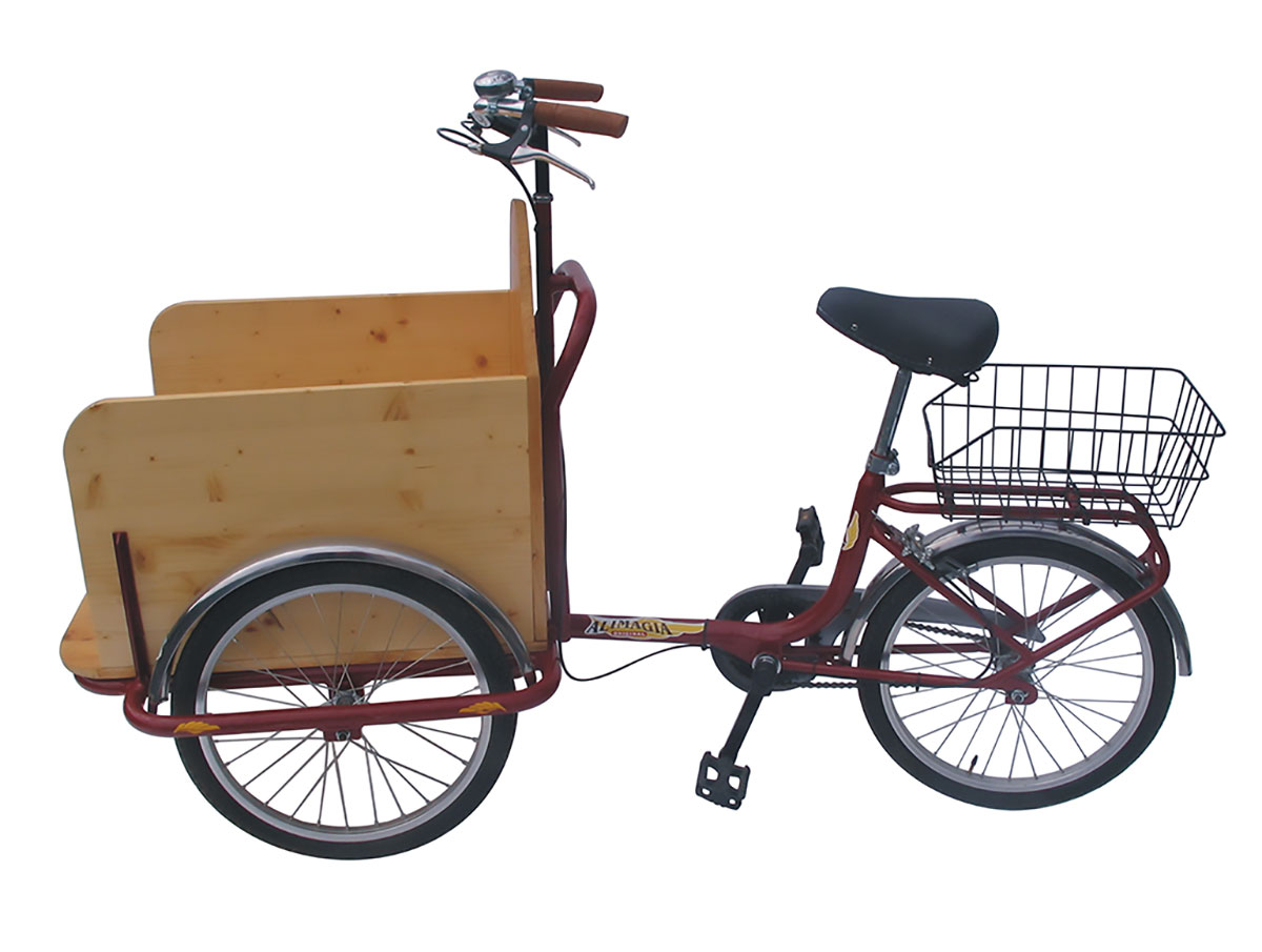 Carrettone Mini con cassone in legno